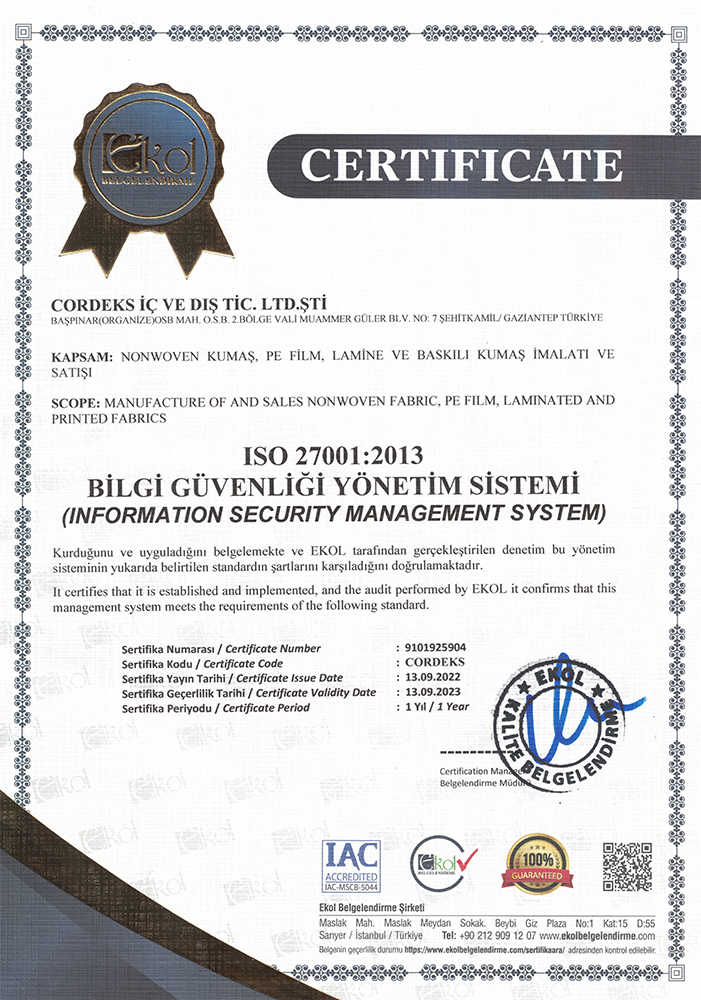 ISO27001 - Information Security Management System